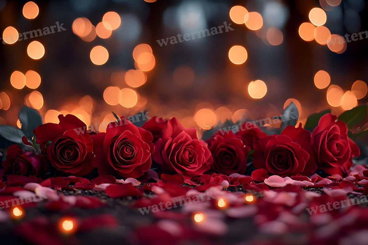 Valentine Rose Garden digital photo backdrop for photo editing, preview 17