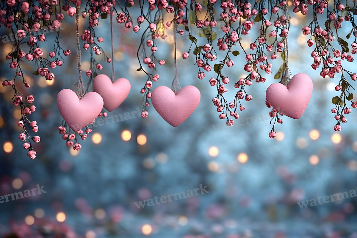 Valentine digital photo backdrop for photo editing, preview 17