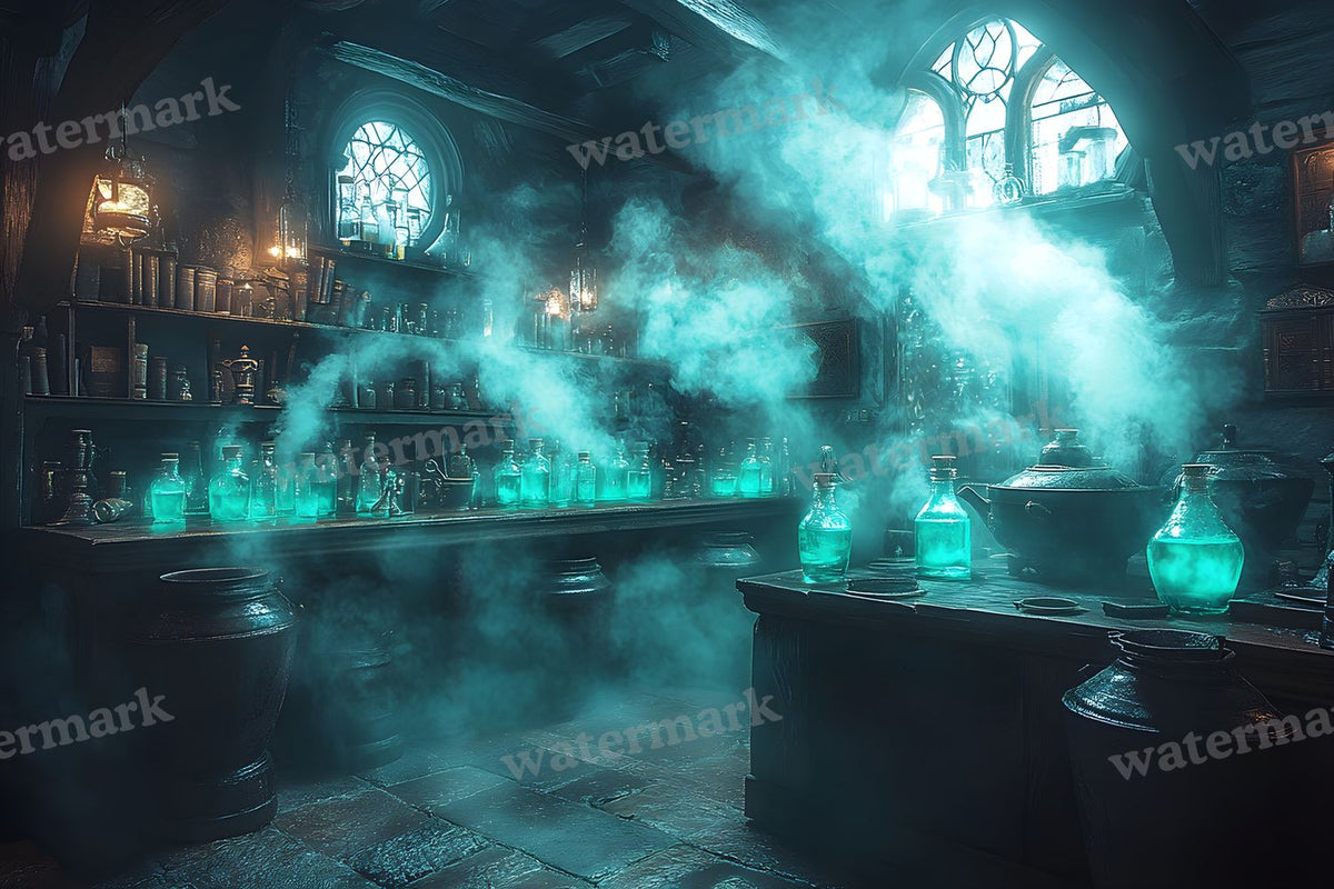 Witch Potion Room Backdrop Images