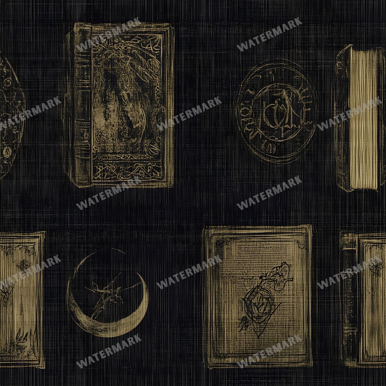 Witchcraft Seamless Pattern