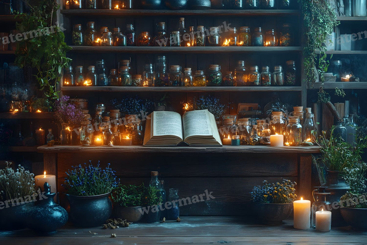 Witchs Apothecary Backdrop Images