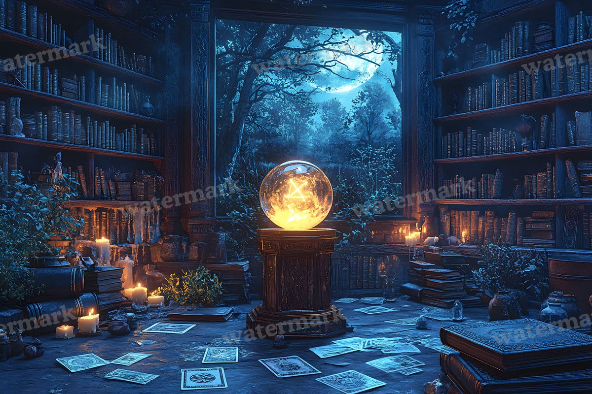 Witchs Crystal Ball Backdrop Images