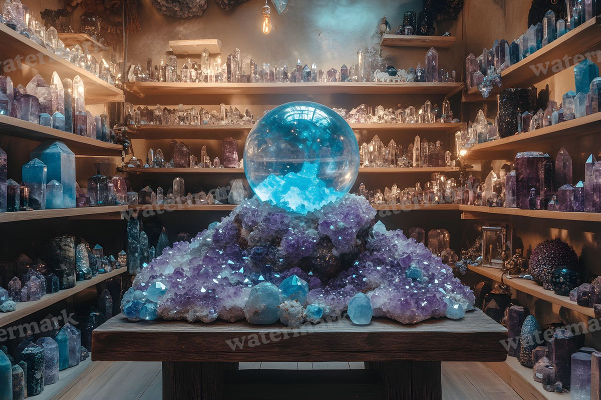 Witchs Crystal Den Backdrop Images