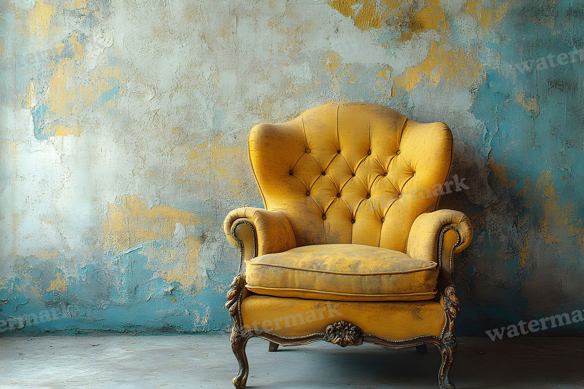 Yellow Vintage Room Backdrop Images