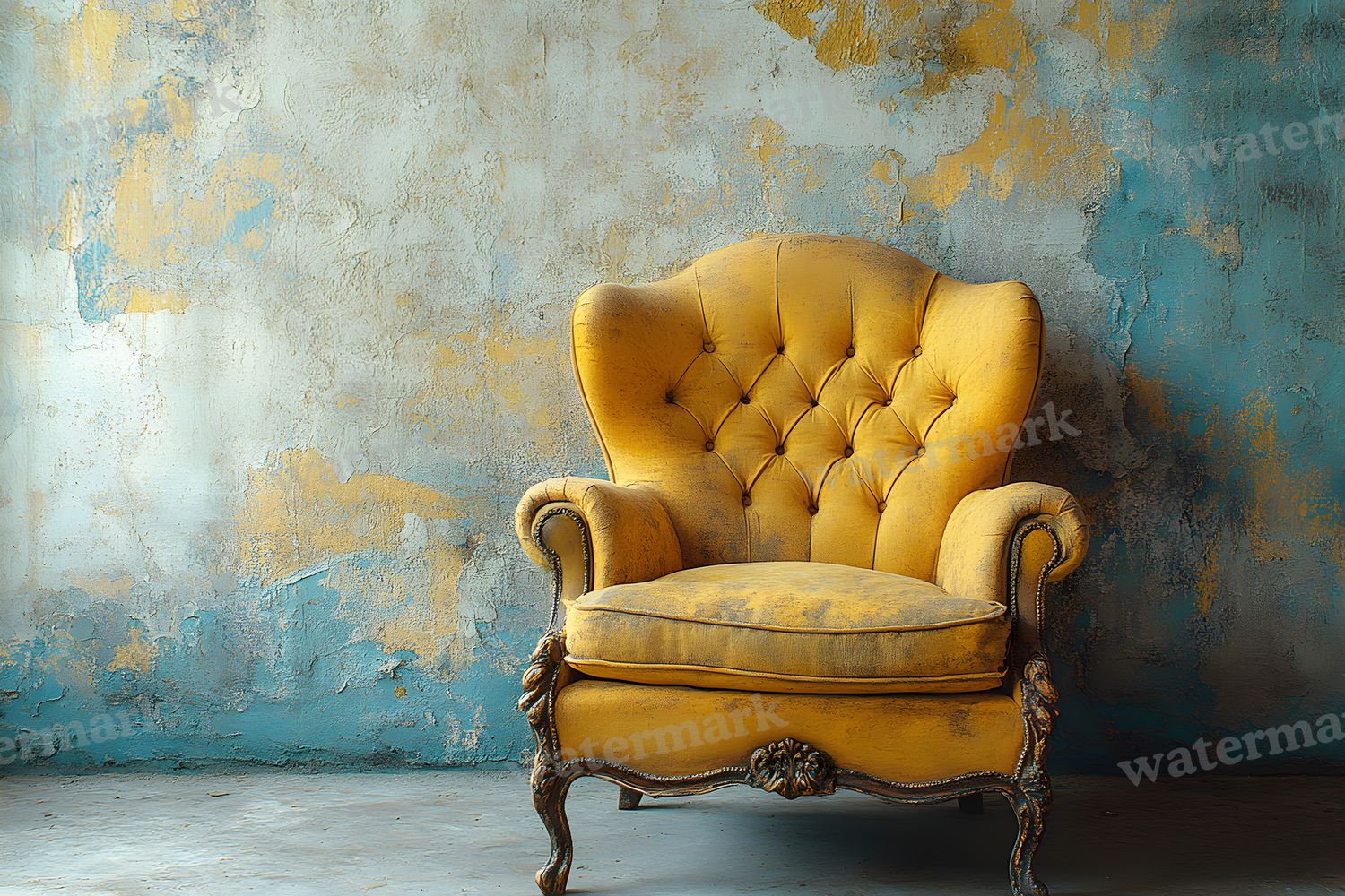 Yellow Vintage Room Backdrop Images