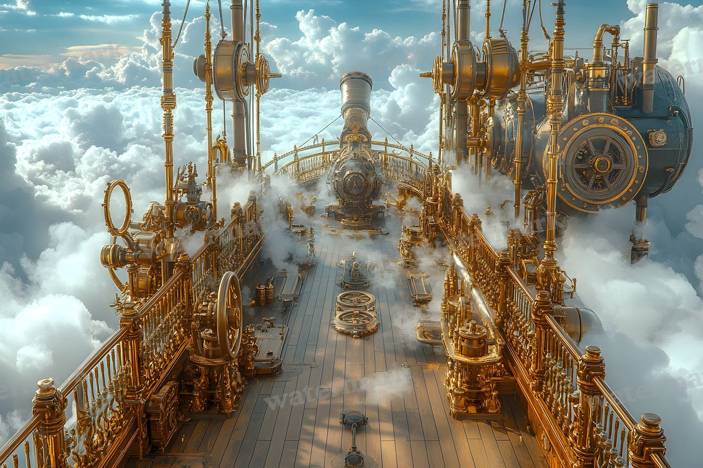 Airship Deck Backdrop Images