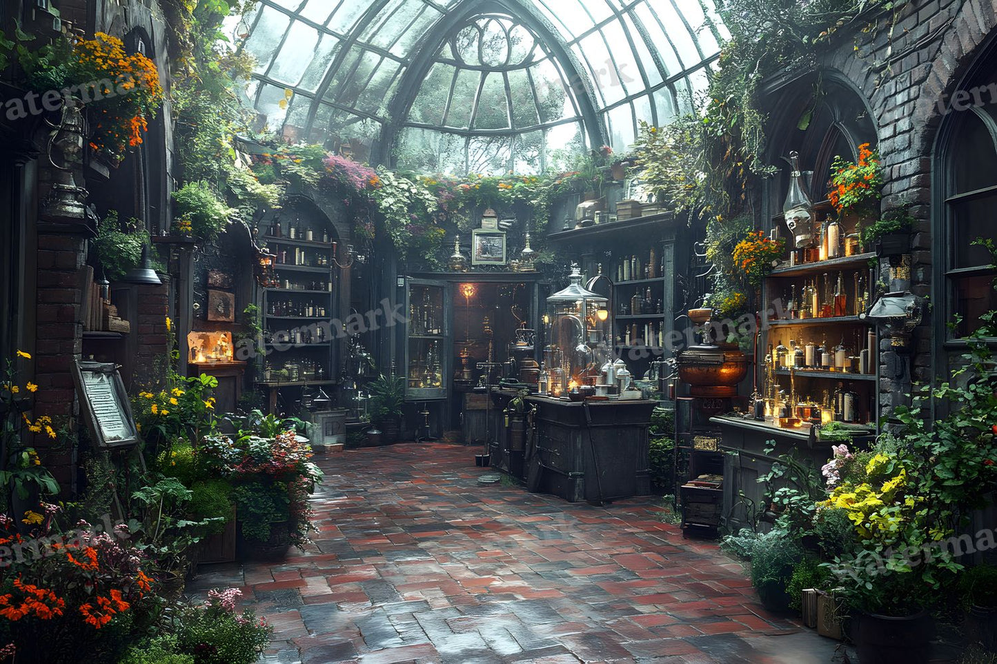 Alchemist Corner Study Backdrop Images