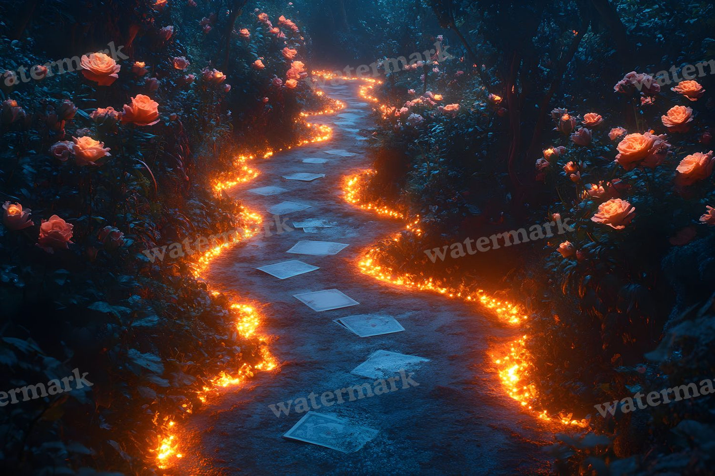 Alices Garden Maze Backdrop Images