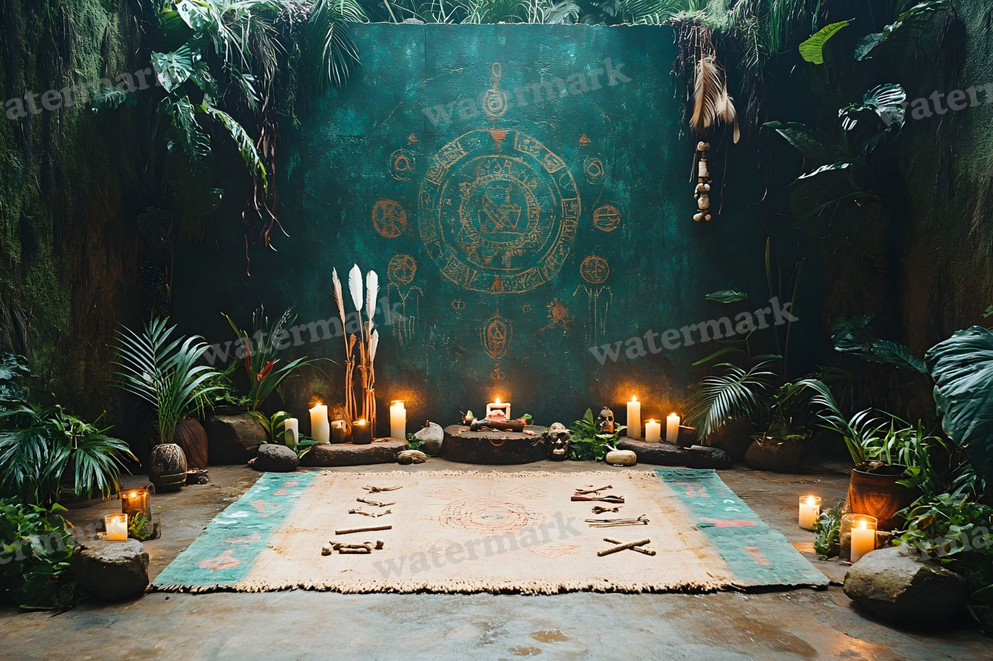 Amazonian Shamanic Ritual Backdrop Images