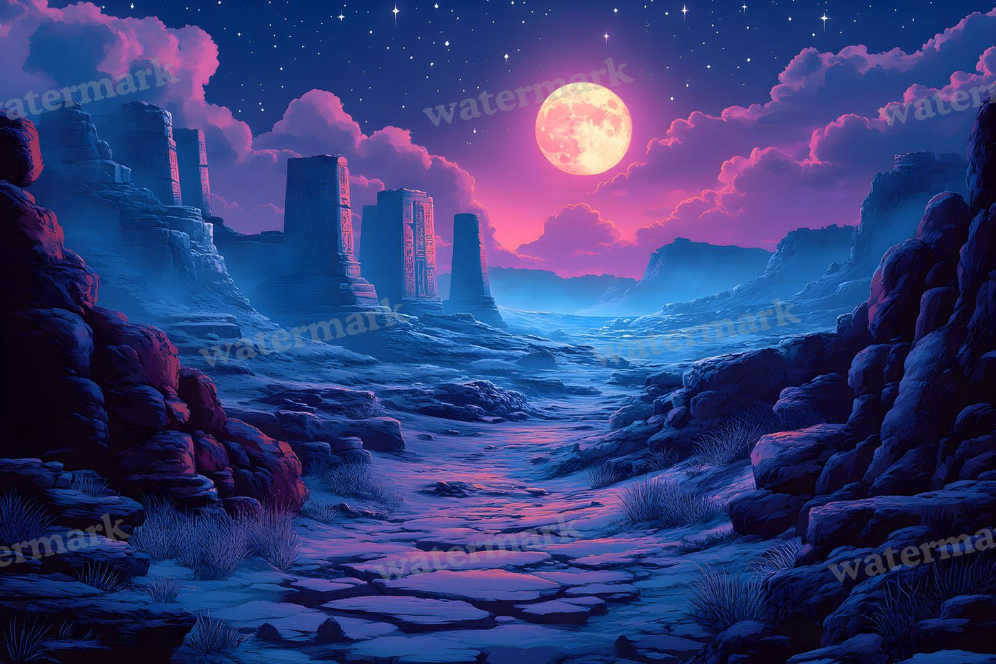 Ancient Egyptian Night Backdrop Images