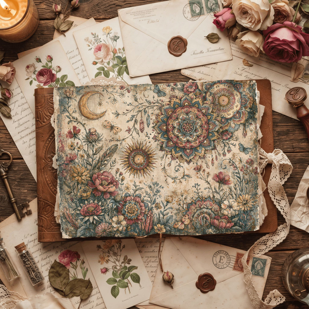 Celestial Mandala Garden Paper