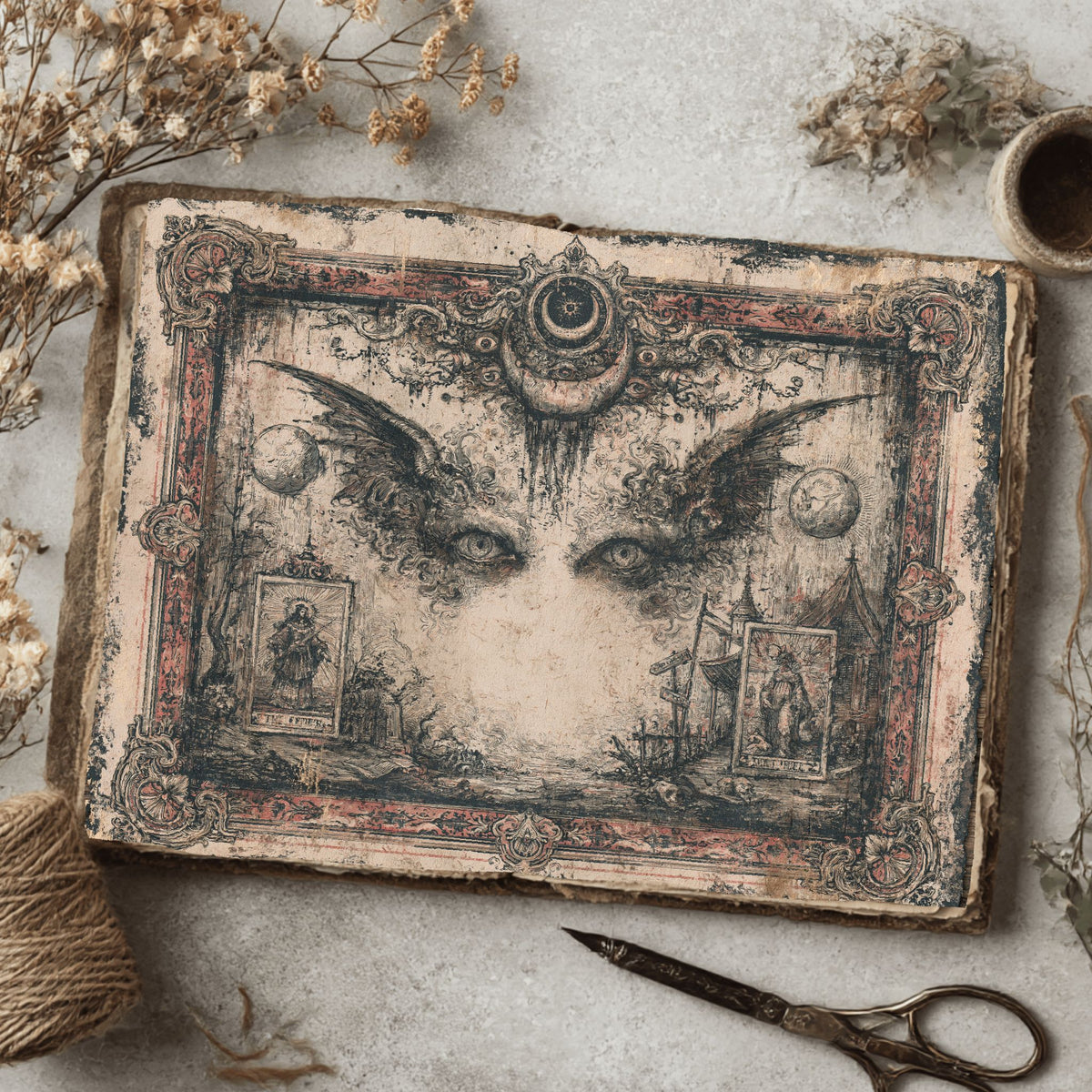 Gothic Tarot Journal Paper