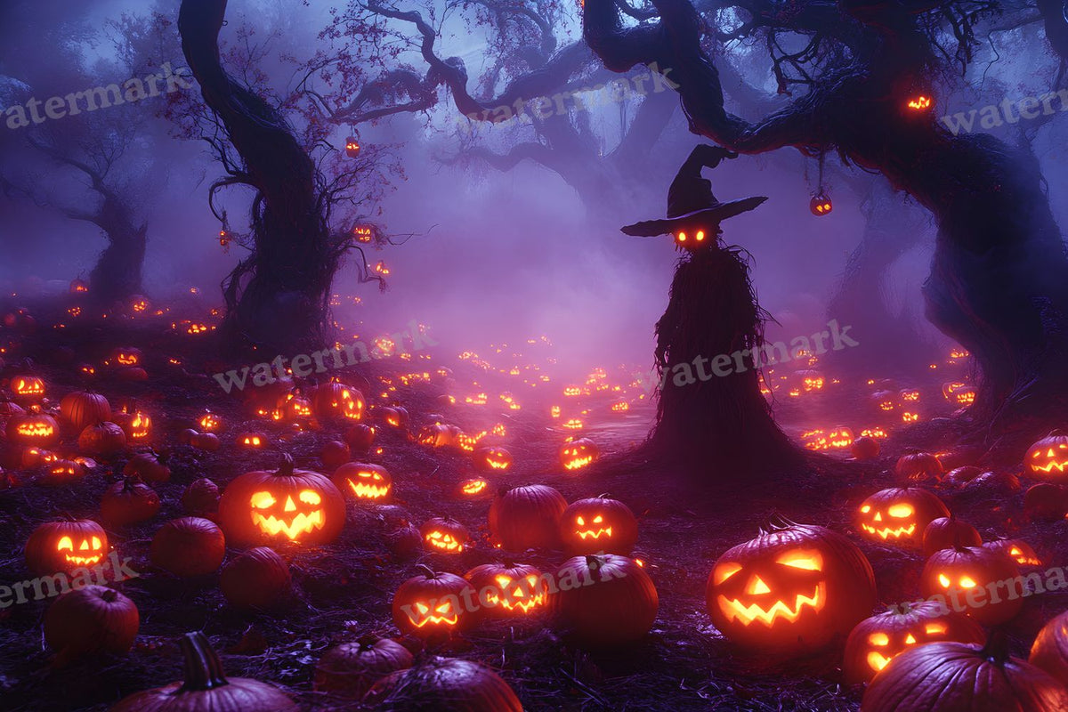 Pumpkin Field Curse Backdrop Images