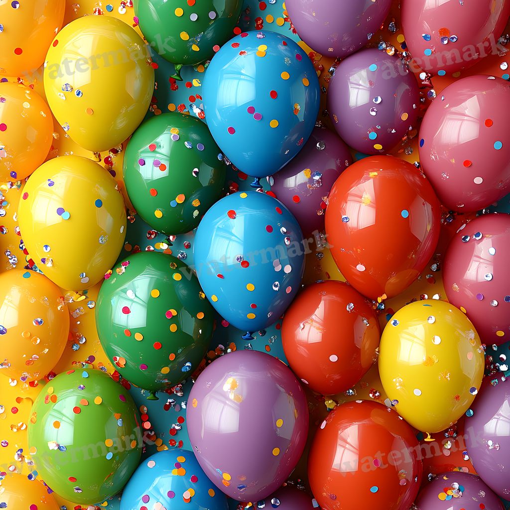 Rainbow Balloon Backdrop Images