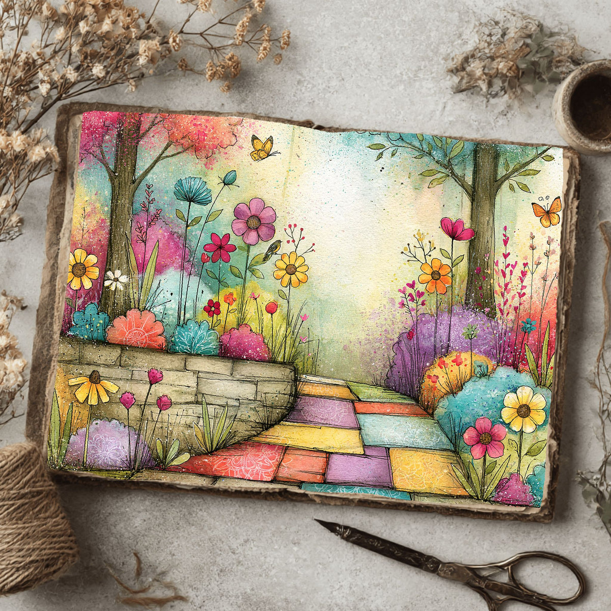 Romantic Garden Scene