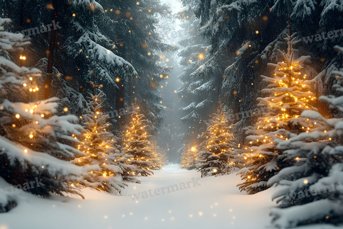 Snowy Forest Backdrop Images