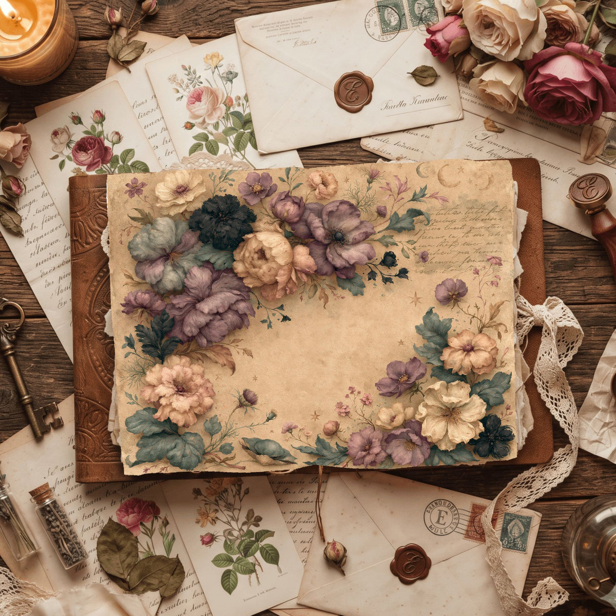 Softly Aged Vintage Writing Paper