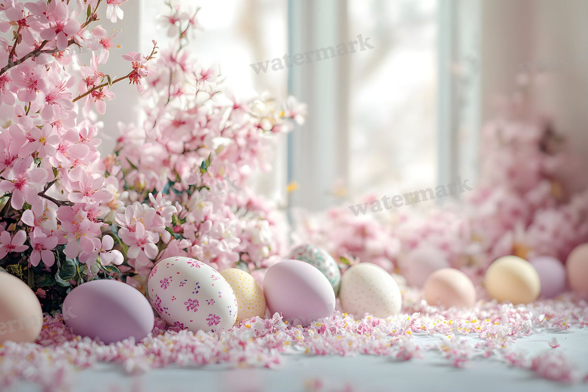 Spring Blossomeggscene Backdrop Images