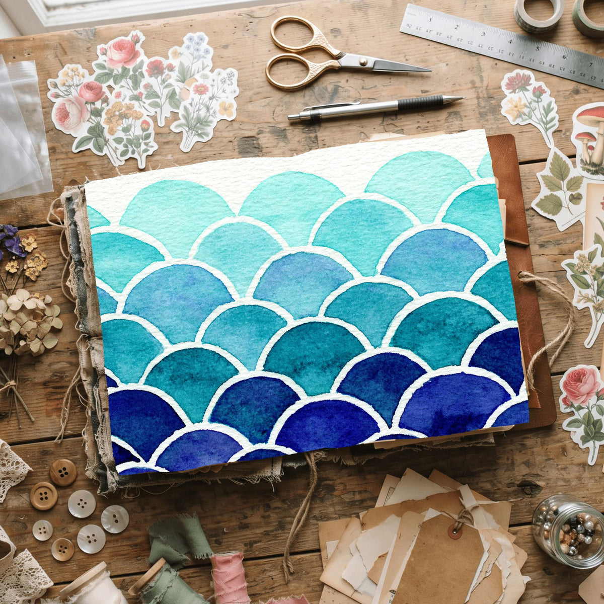 Water Wave Texture Pattern
