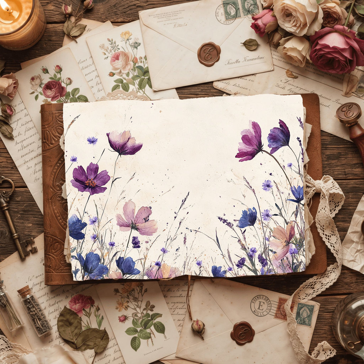 Wildflower Breeze Writing Paper