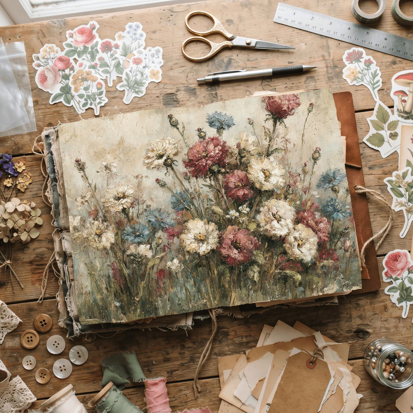 Wildflower Meadow Printable Paper
