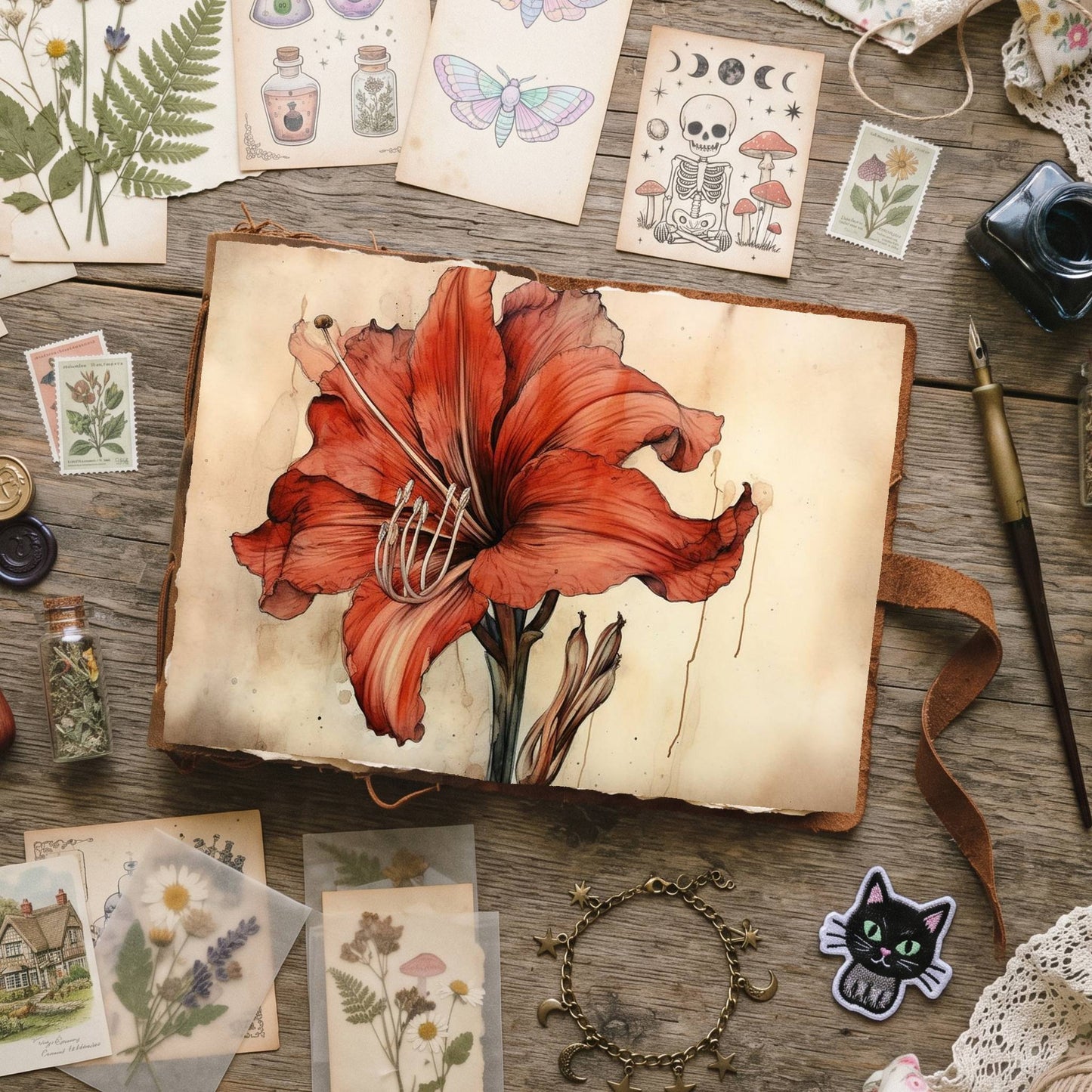 Amaryllis Digital Papers