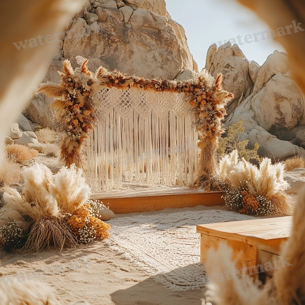 Bohemian Desert Backdrop Images