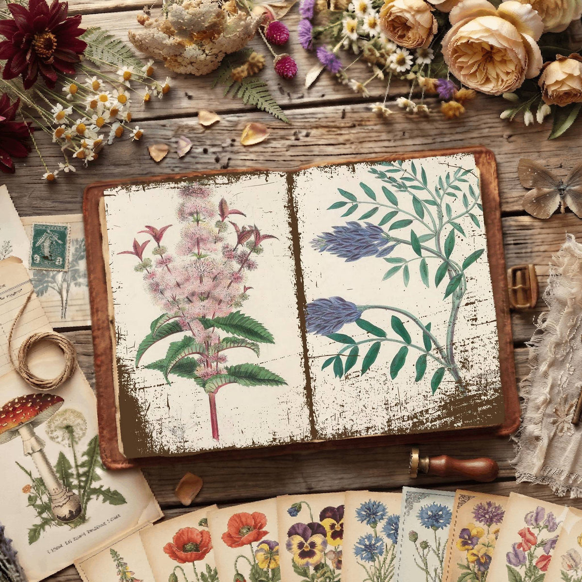 Botanical Illustrations Digital Papers