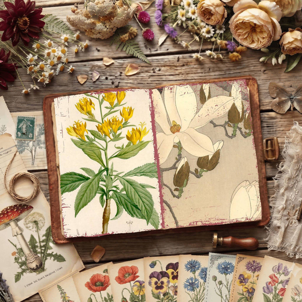 Botanical Illustrations Digital Papers