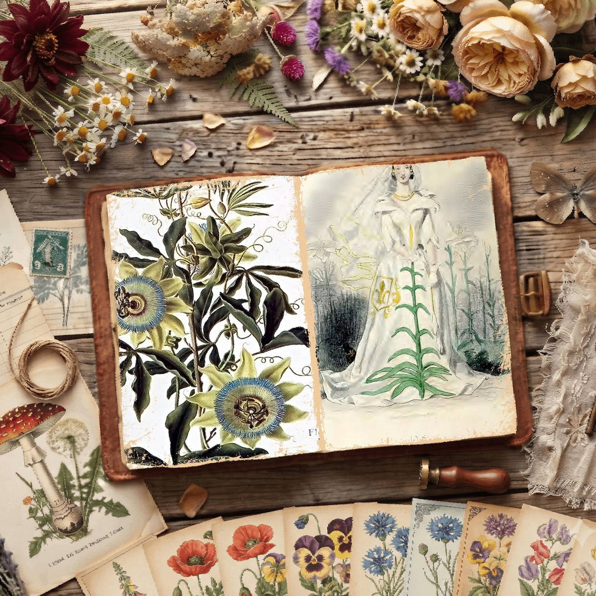 Botanical Illustrations Digital Papers