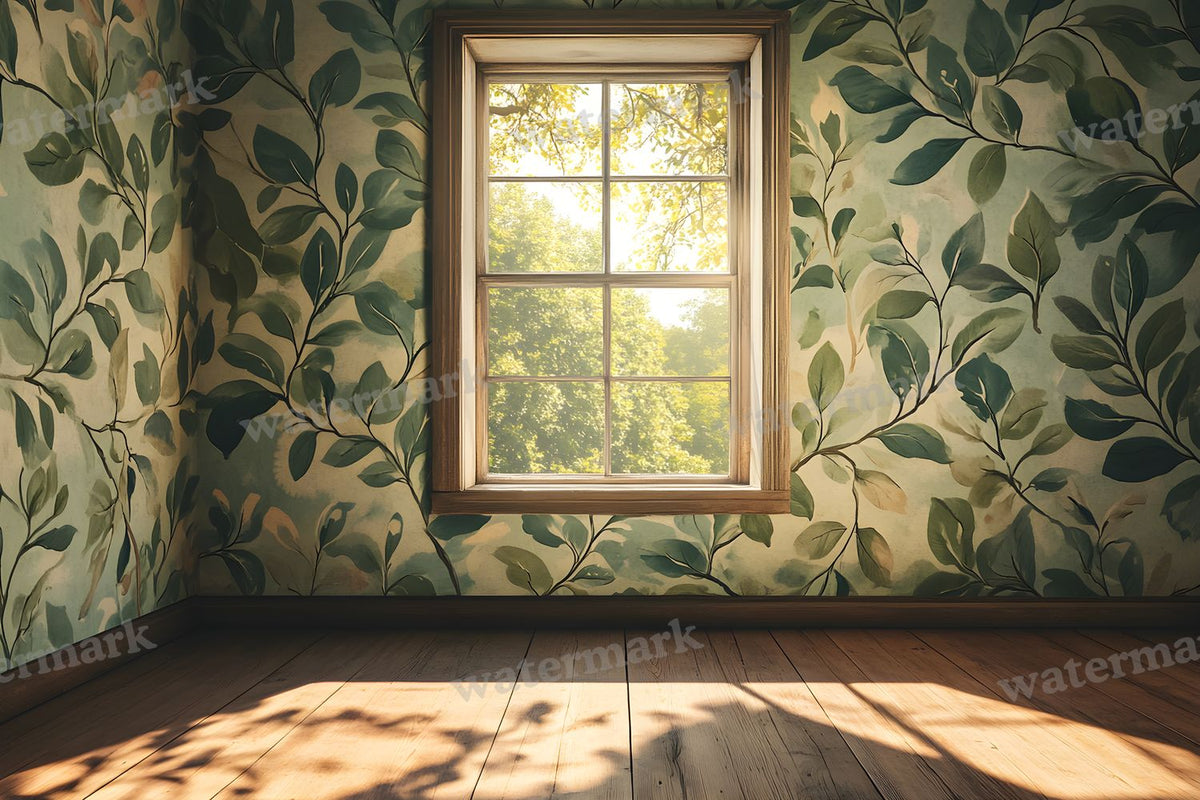 Botanical Window View Backdrop Images