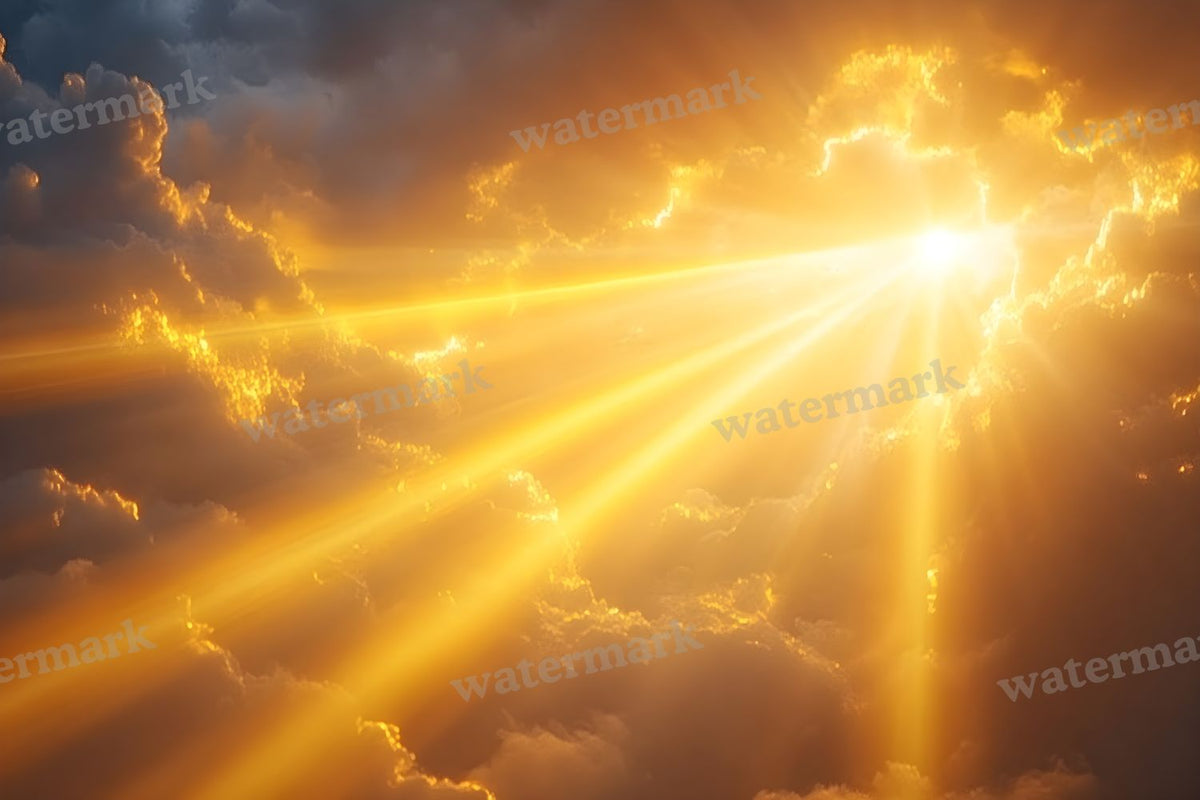 Bright Yellow Sunburst Backdrop Images
