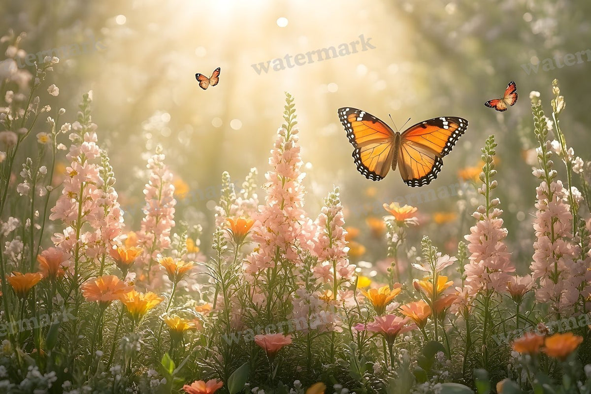 Butterfly Meadow Backdrop Images