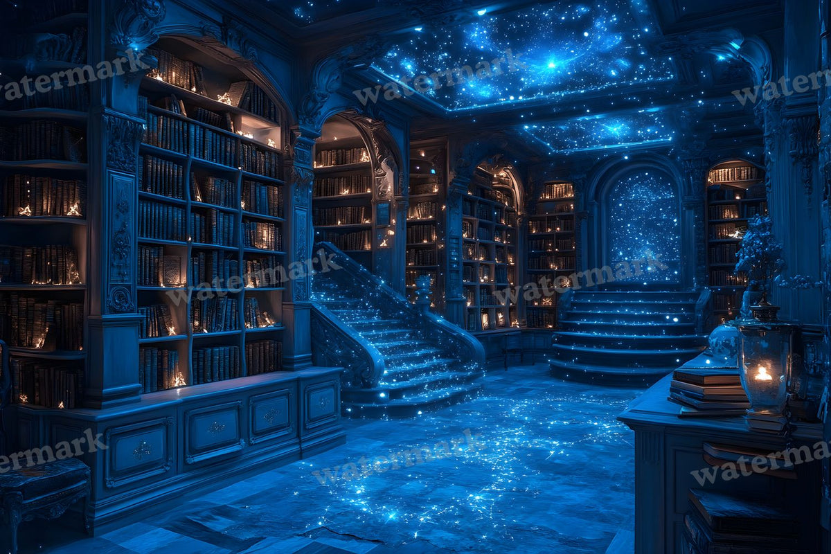 Celestial Library Dream Backdrop Images