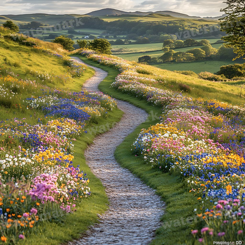 Charming Country Trail Backdrop Images