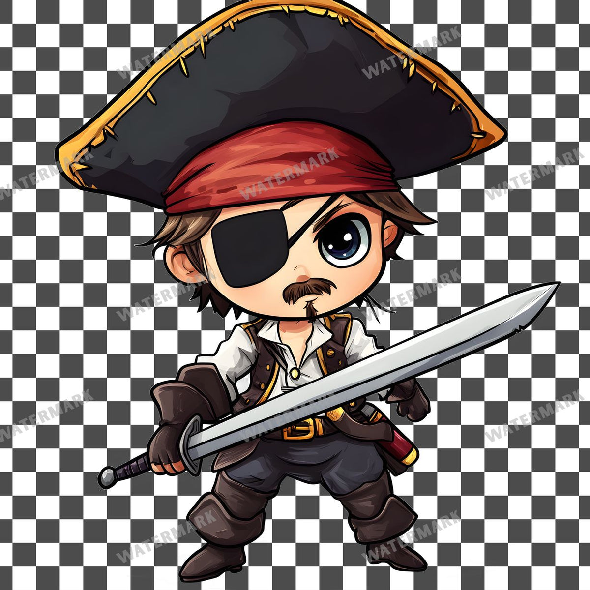 Chibipirate Clipart Pngs