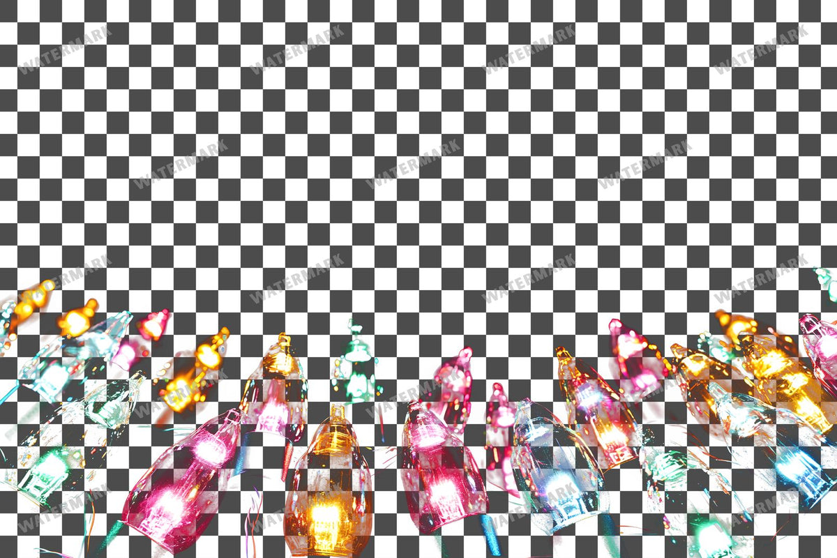 Christmas Lights Transparent Overlay Pngs