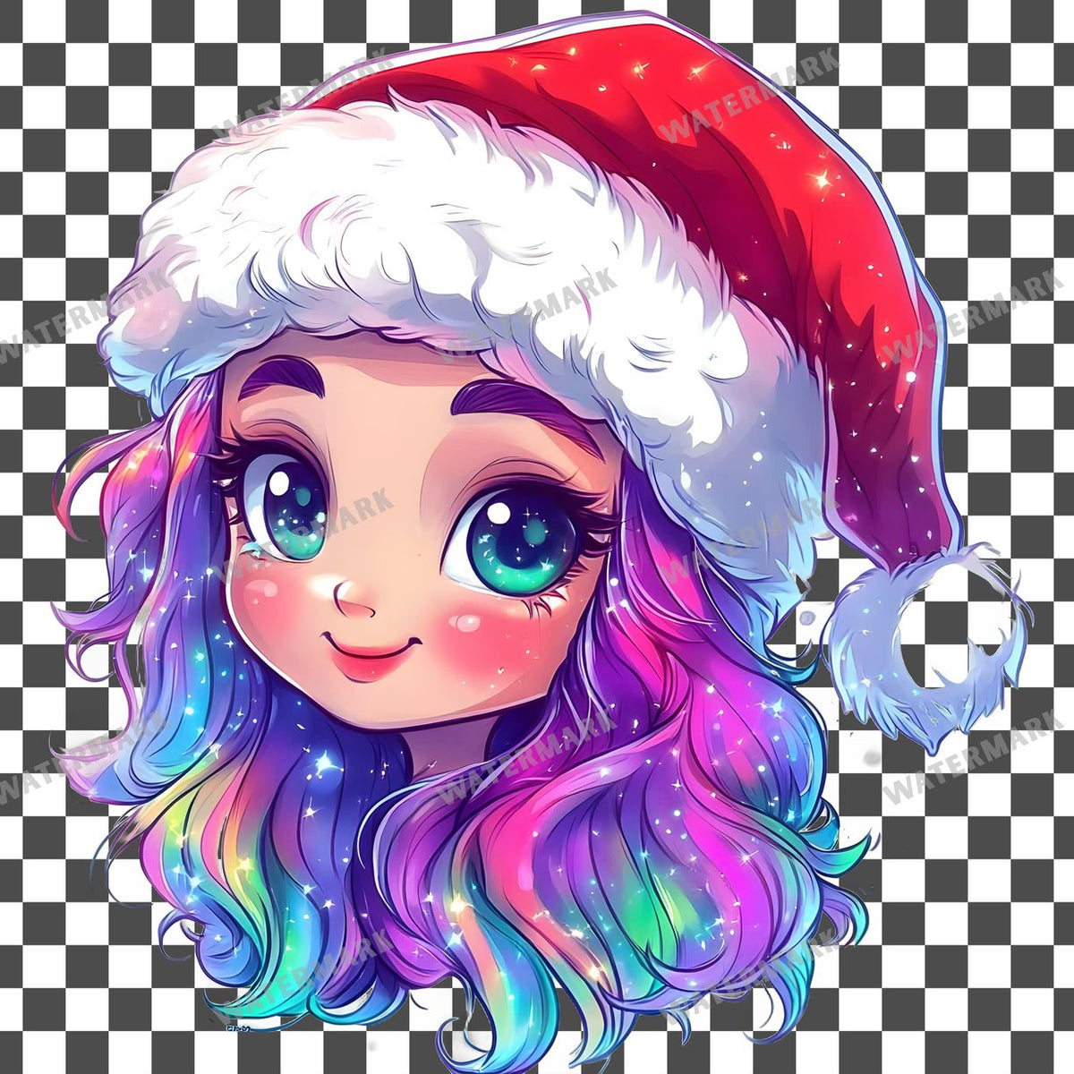 Christmas Kawaii Style Clipart Pngs