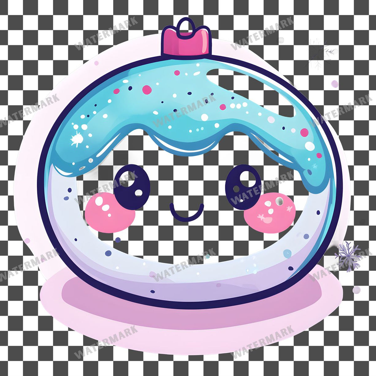 Christmas Kawaii Style Clipart Pngs