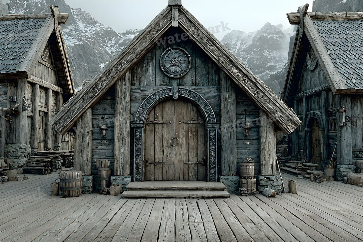 Cinematic Viking Scene Backdrop Images