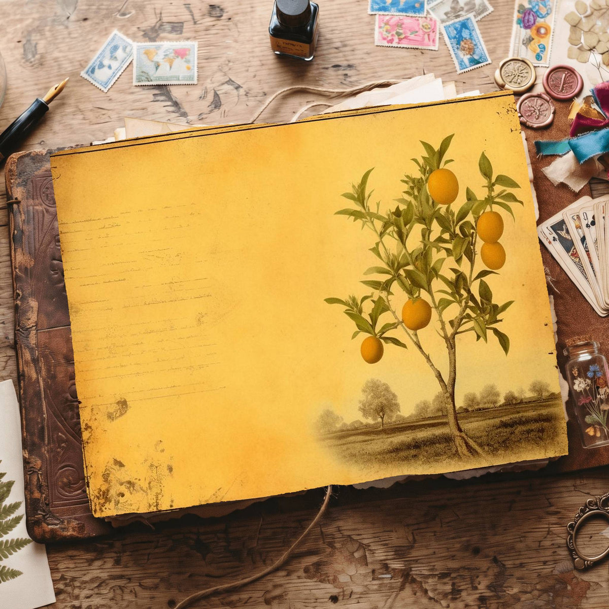 Citrus Fruit Digital Papers