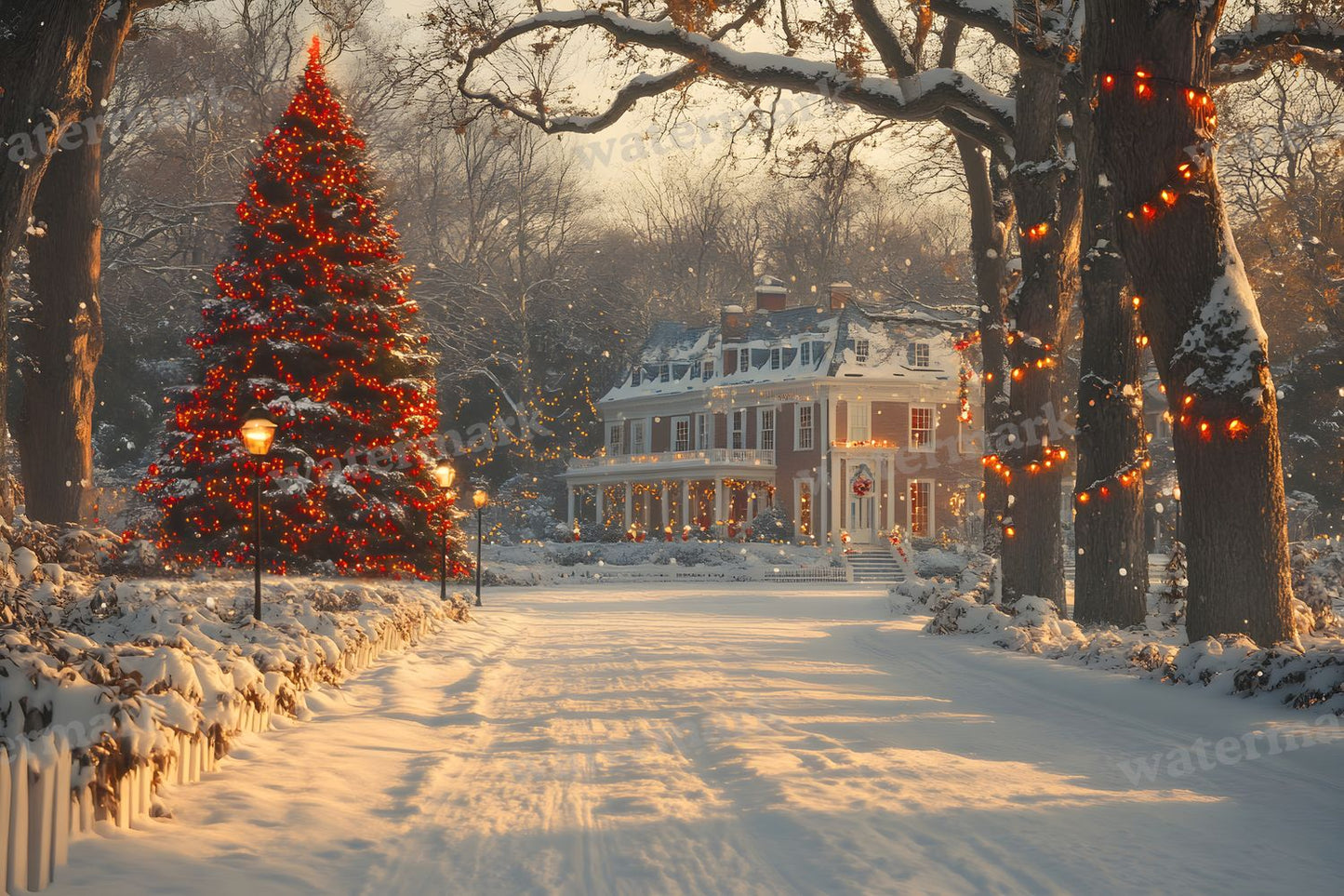Classic Christmas Backdrop Images