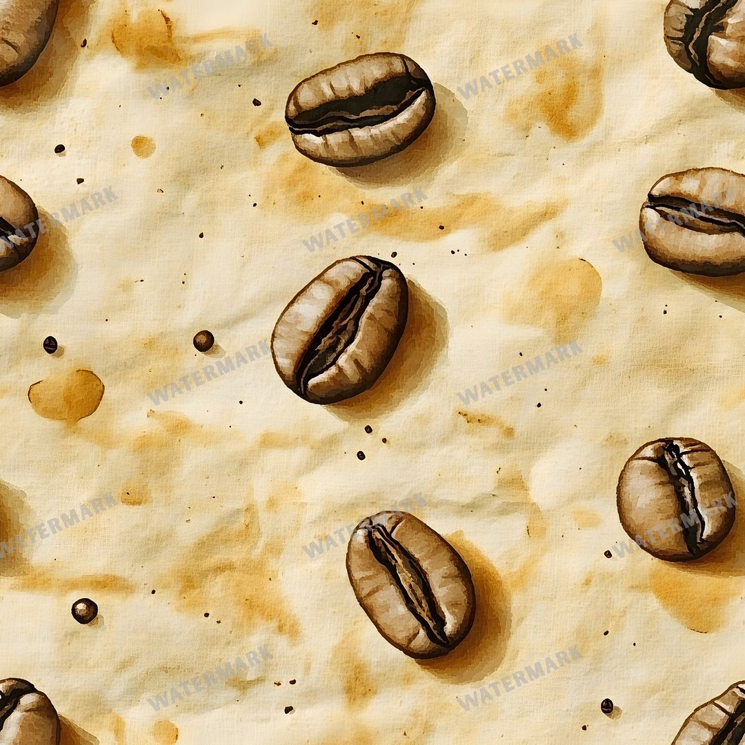 Coffee seamless pattern digital paper, repeating design 19
