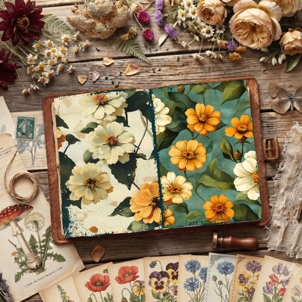 Floral Digital Papers
