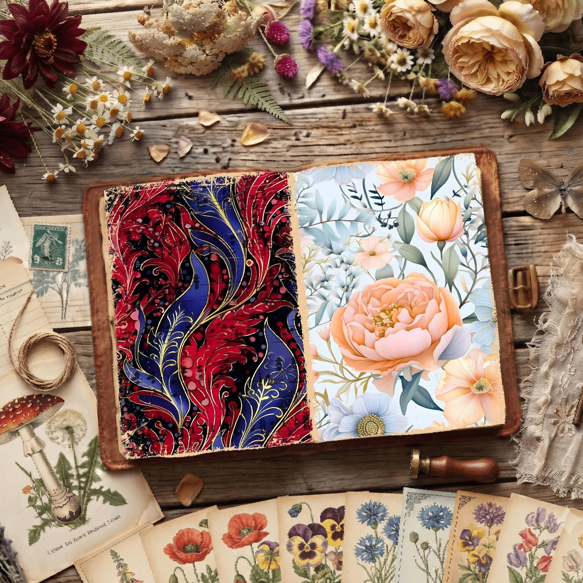 Floral Digital Papers