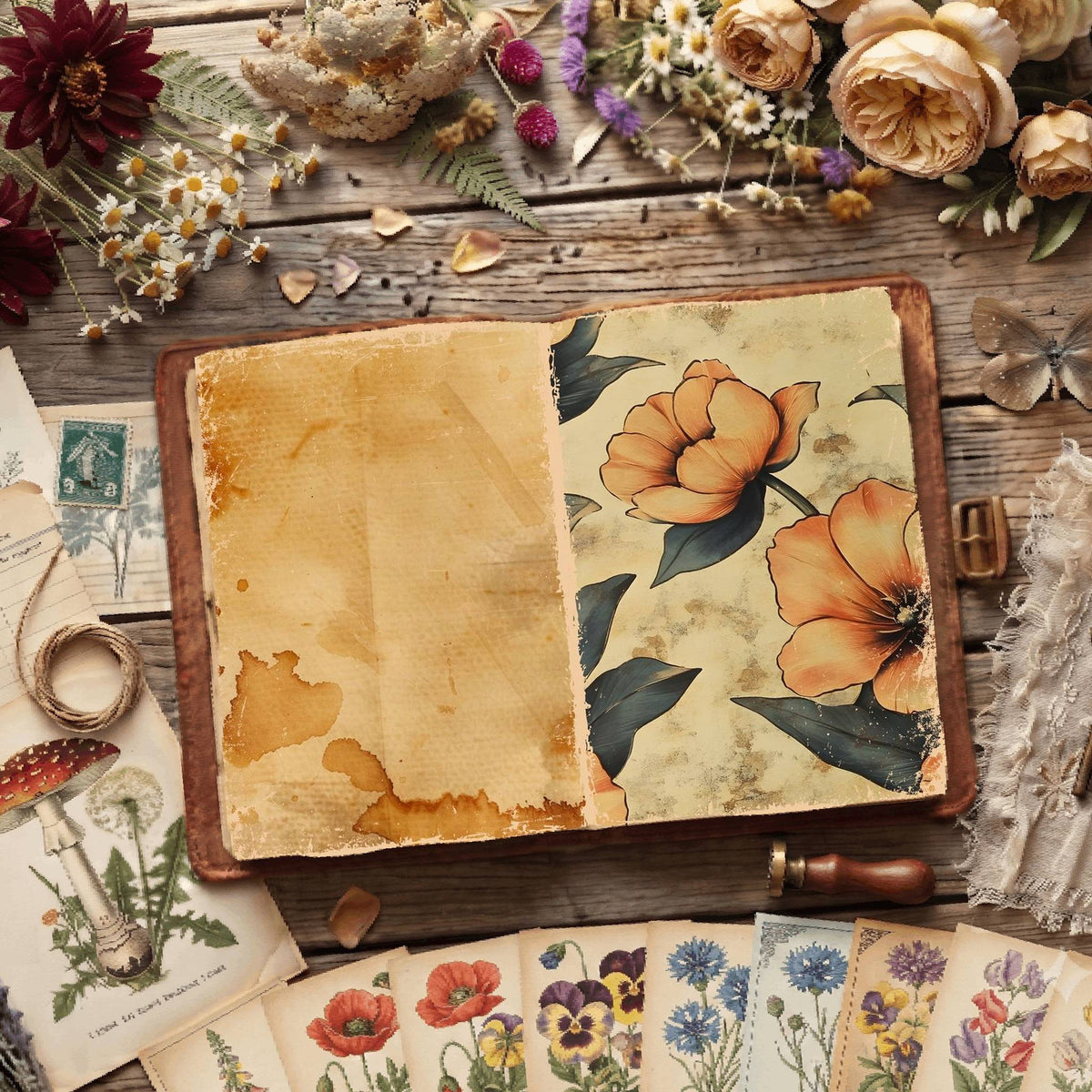 Floral Digital Papers