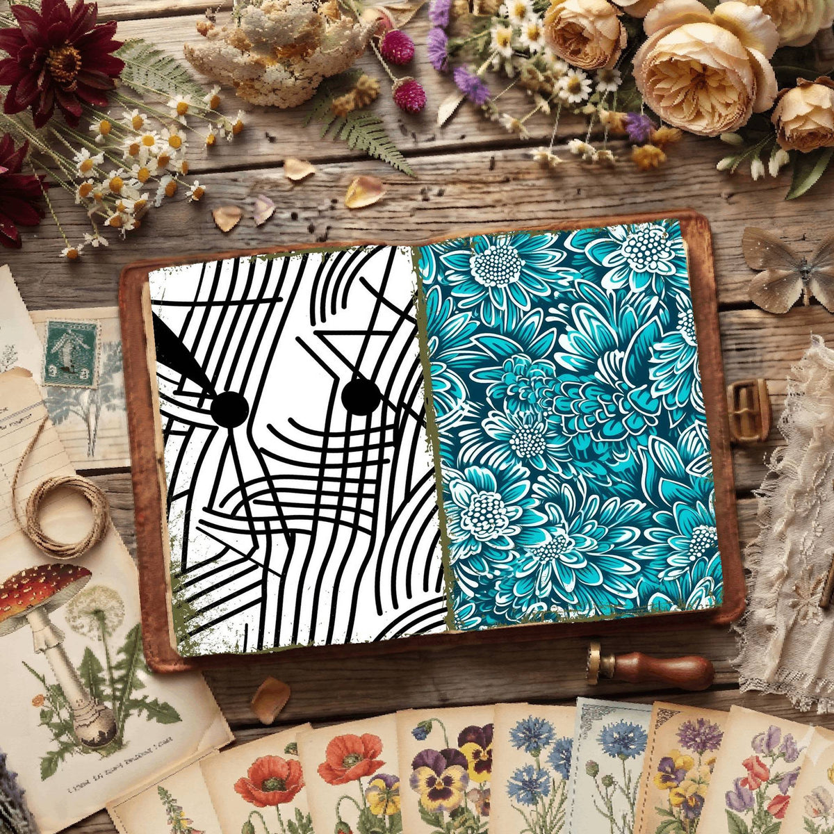 Floral Digital Papers