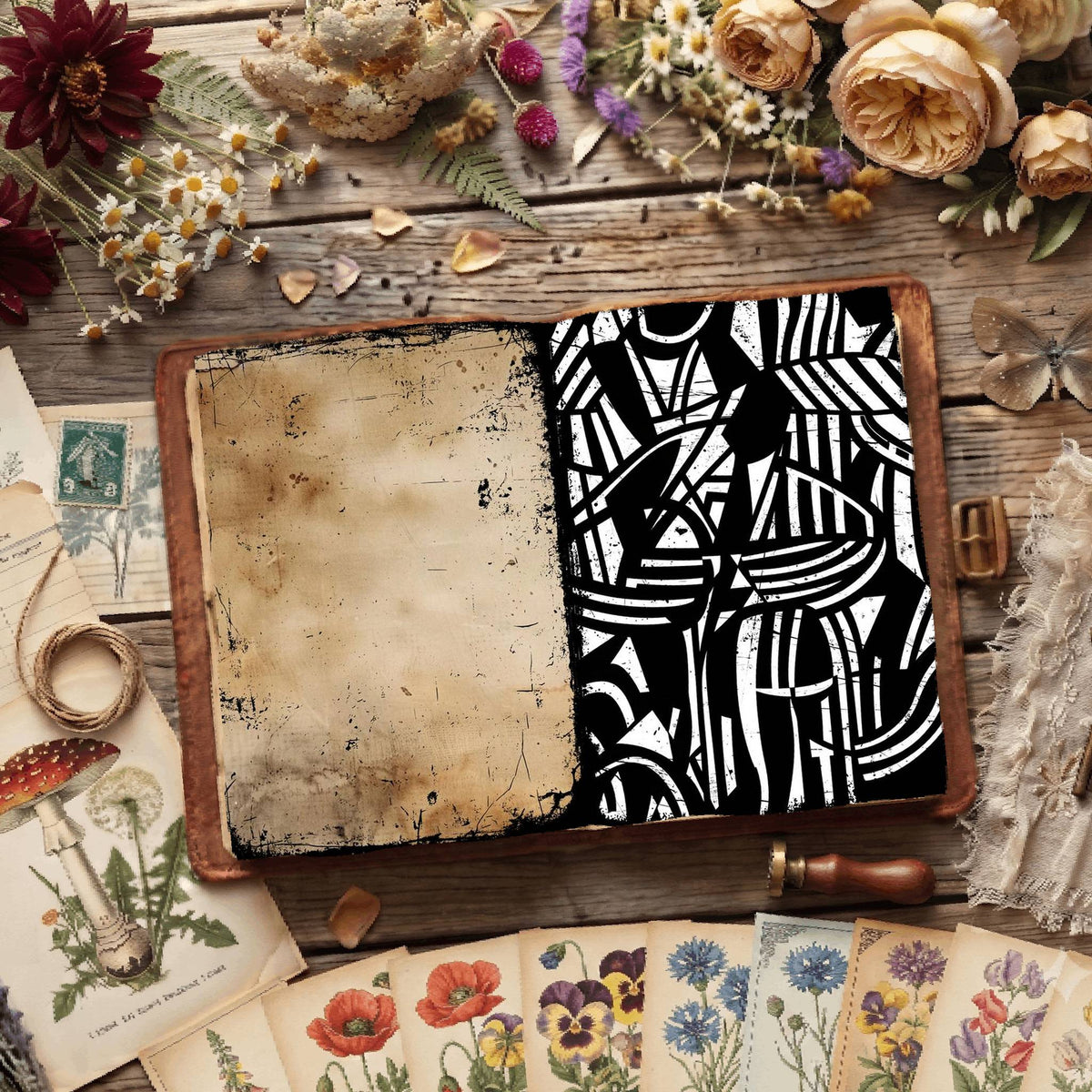 Floral Digital Papers