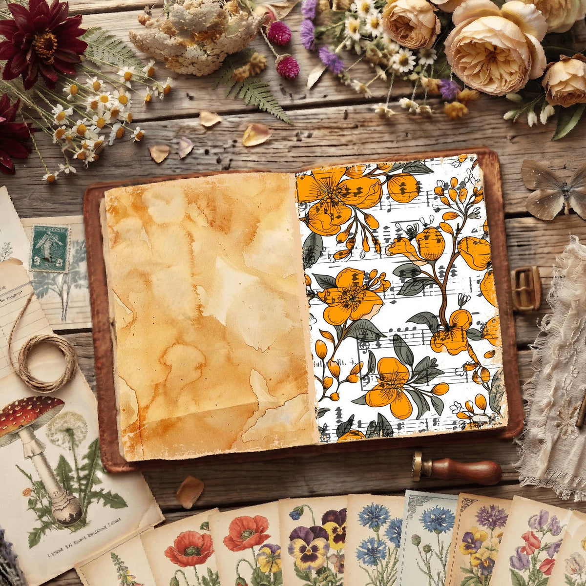 Floral Digital Papers