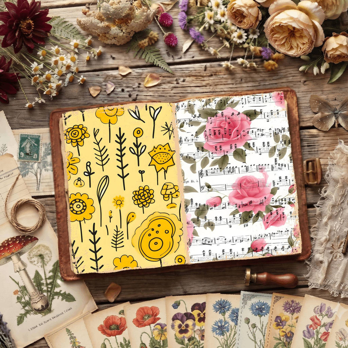 Floral Digital Papers